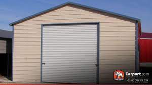 metal garage boxed eave roof 20 x 20