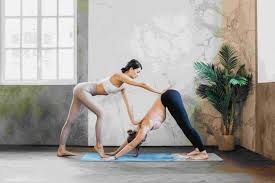 couple yoga asanas pose challenge postures