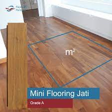 jual lantai kayu mini flooring jati