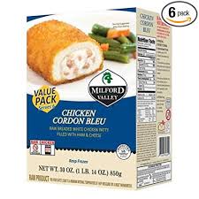 Chicken stuffed with ham and cheese, coated with crunchy golden breadcrumbs. Milford Valley Farms Chicken Cordon Bleu 30 Ounce 6 Per Case Amazon Com Grocery Gourmet Food