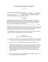 Colorado Llc Operating Agreement Template Operating Agreement Llc
