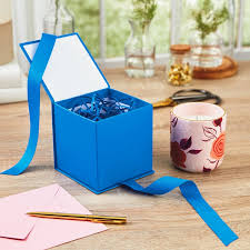 hallmark royal blue small gift box with