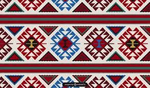 armenian carpet pattern design vector