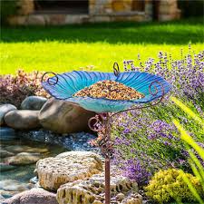 Outdoor Flower Bird Bath Bowl Stand