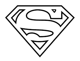 dibujos de logo superman para colorear