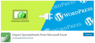wordpress excel spreadsheet plugin