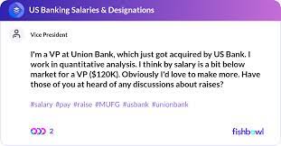 I M A Vp At Union Bank Which Just Got
