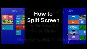 how to split screen on windows 8 1
