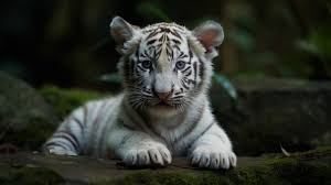 baby white tiger background images hd