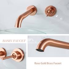 Single Handle Wall Mount Rose Gold