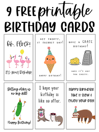 free printable funny birthday cards