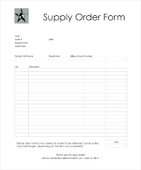 Work Order Form Template Free Construction Material Order Form