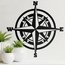 Black Compass Wall Art Black Country