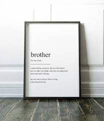 Brother Definition Prints Wall Art