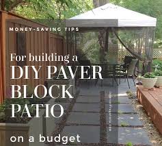 Budget Friendly Diy Paver Block Patio