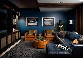 22 navy blue accent wall ideas
