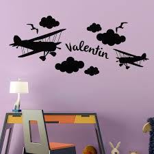 Wall Sticker In Airplanes Customizable