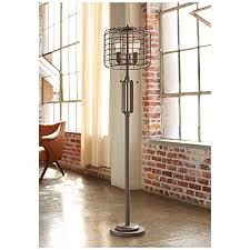 El dorado 4 light torchiere floor lamp. Industrial Farmhouse Vintage Floor Lamp Rustic Bronze Open Metal Cage 3 Light Antique Led Edison Bulbs Dimmable Decor For Living Room Reading House Bedroom Home Office Uplight Franklin Iron Works Pricepulse