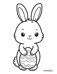 printable easter bunny coloring pages