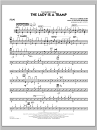 The Lady Is A Tramp Drums By Rick Stitzel Jazz Ensemble Digital Sheet Music