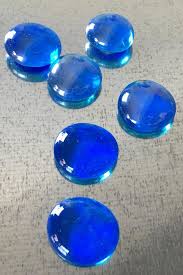 decorative royal blue glass magnet