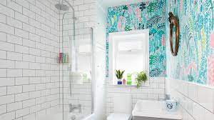 bathroom wallpaper ideas to add colour