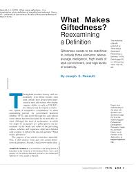 pdf what makes giftedness a