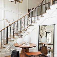Curved Staircase Wainscoting Design Ideas