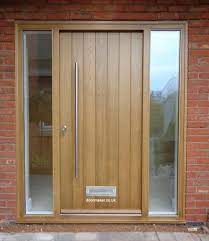 Contemporary Oak Door Sidelights