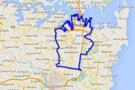 Slhd is comprised of seven complete local government areas (lgas): City Of Sydney Lga Boundary Map Pesquisa Google Map Lga City