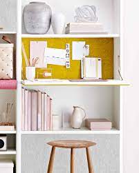 Folding wall desk, fold down desk wall mounted desk for small space, floating wall desk, perfect for home office, kitchen, balcony or bedroom (white). Fold Down Desk Martha Stewart