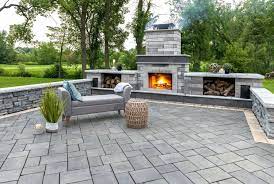 outdoor fireplaces powell stone gravel