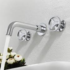 industrial style basin mixer tap wall