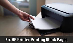 fix hp printer printing blank pages