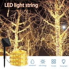 Solar Led String Lights Outdoor 32m 22m