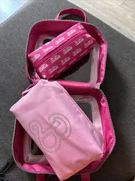 barbie the travel bag with make up bags