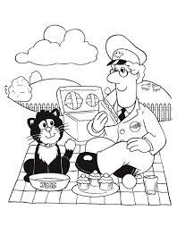 Postman pat delivering mail with jess coloring pages : Postman Pat Coloring Pages Coloring Home