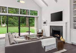 living room with fireplace and tv ideas
