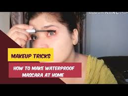 how to make waterproof mascara at home