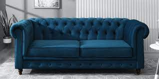 cheshire 3 seater velvet sofa in