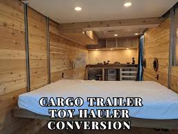 diy cargo trailer toy hauler conversion