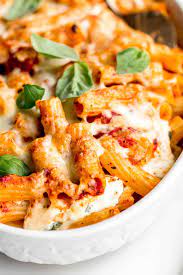 vegetarian baked ziti pasta recipe