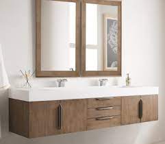 Double Bathroom Vanity Latte Oak