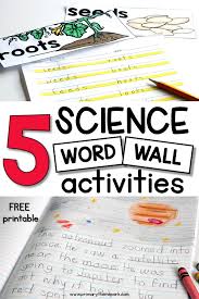 Science Word Wall Ideas Primary Theme