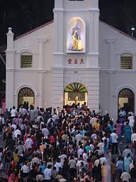 The our lady of the immaculate conception church is located in panjim and sits atop a small hill facing the busy main square below. Roman Catholic Diocese Of Penang Wikipedia