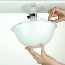 clip on ceiling light cover exposed