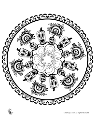 Jack O Lantern Mandala Tattoos Mandala Coloring Pages Halloween