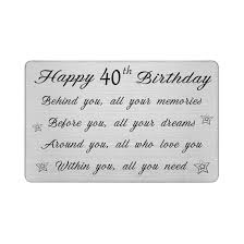 degasken age 40 40th birthday card
