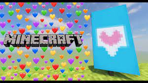 heart text banner tutorial in minecraft