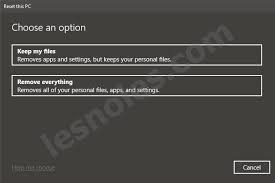 Optimal way to use this tool. Reset Windows 10 Tanpa Install Ulang Dengan Mudah Lesnoles